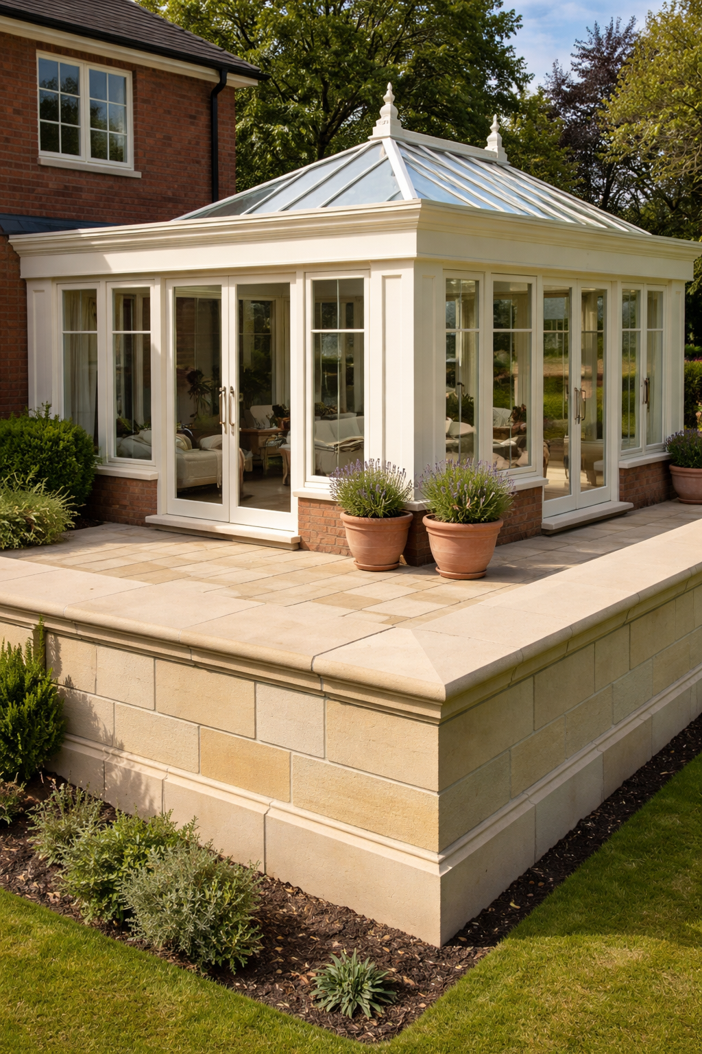 Flat Coping - Scotch Buff Sandstone | Coping Stones UK
